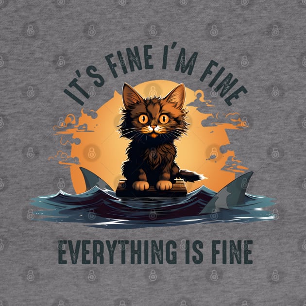 It's Fine I'm Fine Everything Is Fine by KayBee Gift Shop